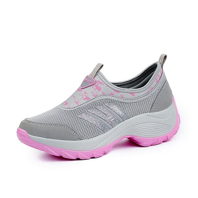 Women's Mesh Arch Support Trainers with Cushioned Sole