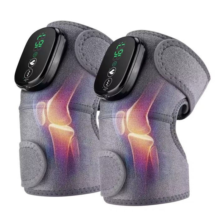 Heated Knee Massager Wrap with Vibration Adjustable Fit