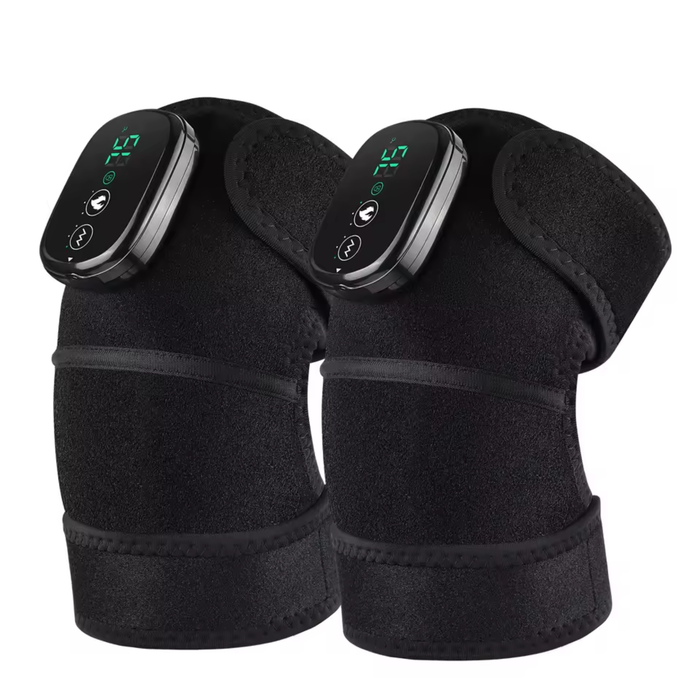 Heated Knee Massager Wrap with Vibration Adjustable Fit