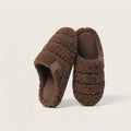 Men's Plush-Lined Quilted Slippers with Memory Foam
