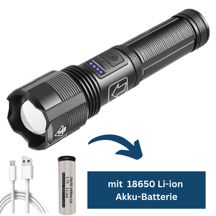 Rechargeable and Portable LED Flashlight