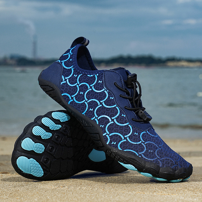 Women's Barefoot Trainers with Flexible Sole and Lace-Up