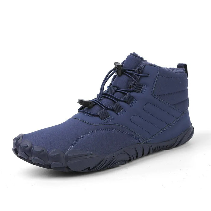 Barefoot Ankle Boots with Lace-Up Closure and Wide Toe Box