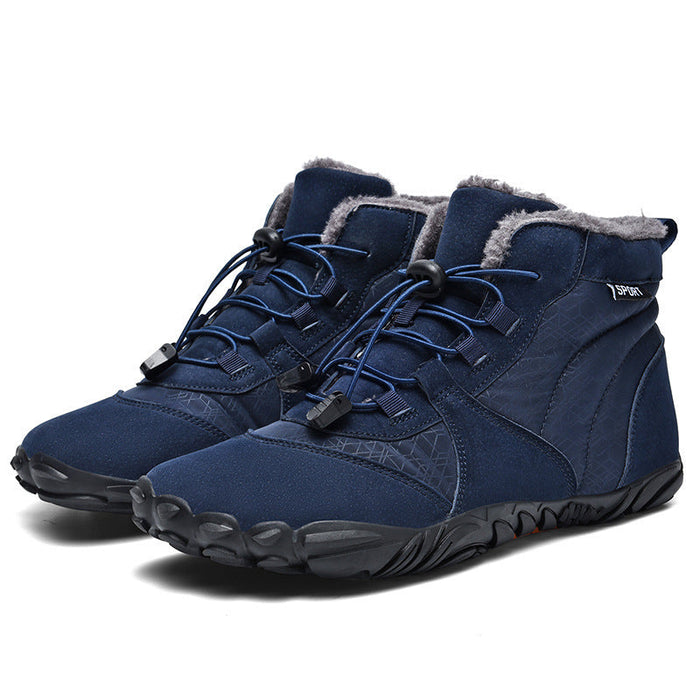 Fleece-Lined Barefoot Winter Boots Non-Slip Waterproof