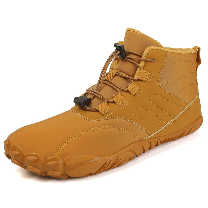 Barefoot Ankle Boots with Lace-Up Closure and Wide Toe Box