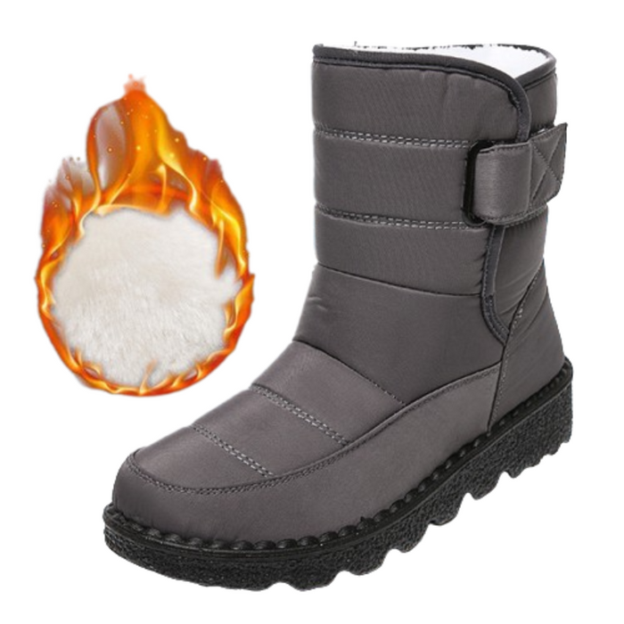 Women's Fur-Lined Waterproof Winter Boots Orthopaedic Support