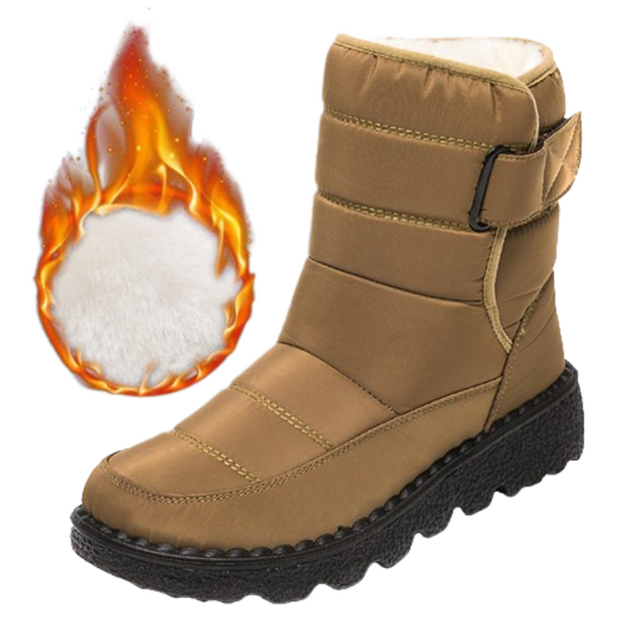 Women's Fur-Lined Waterproof Winter Boots Orthopaedic Support