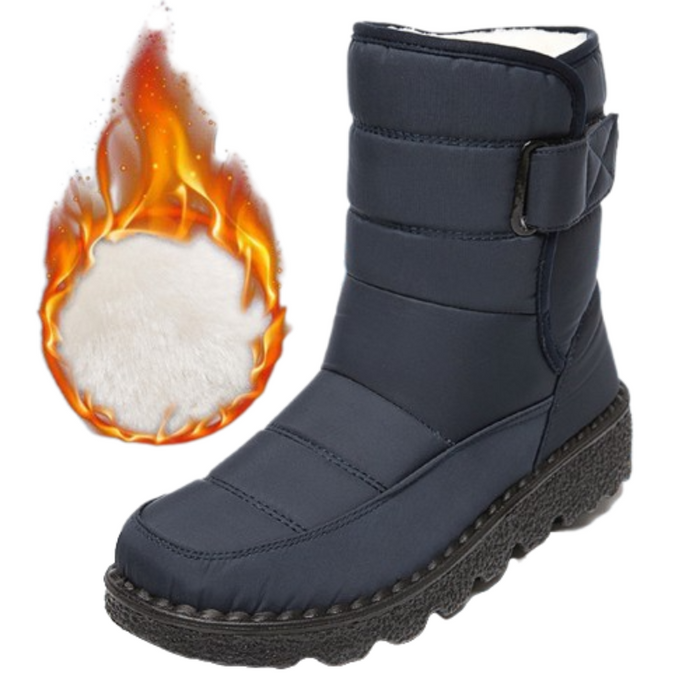 Women's Fur-Lined Waterproof Winter Boots Orthopaedic Support