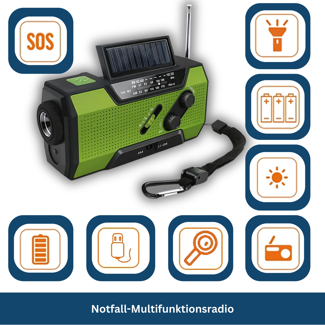 Multi Use Emergency Flashlight With 2000mAh Power Battery