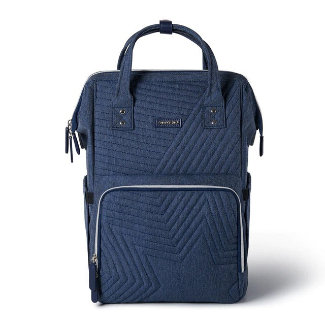 Quilted Nappy Backpack with USB Port and Stroller Straps