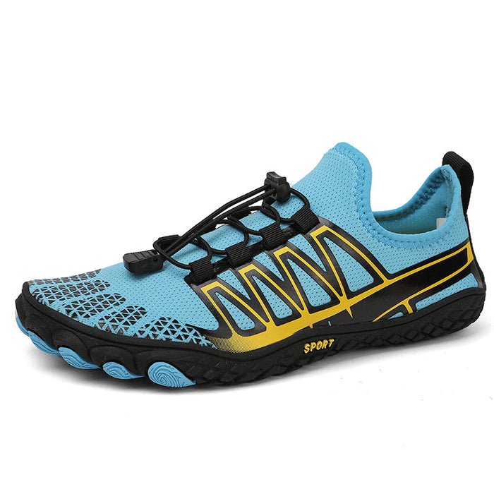 Barefoot Running Trainers with Elastic Lace-Up Closure