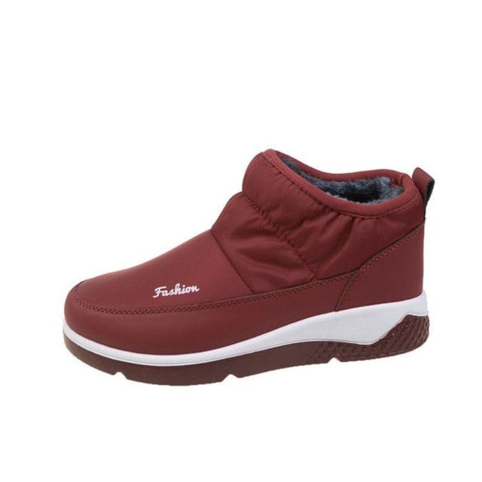 Women's Padded Ankle Boots with Arch Support Slip-On