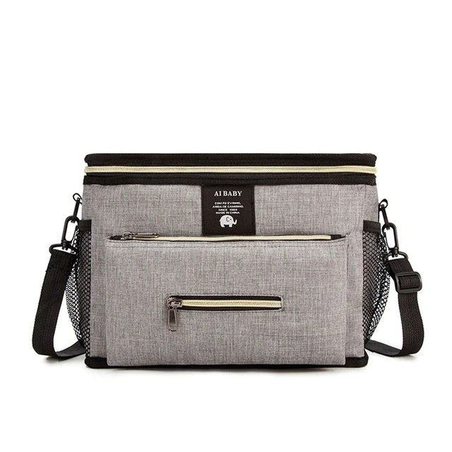 Stroller Organiser with Multiple Pockets and Velcro Attachment
