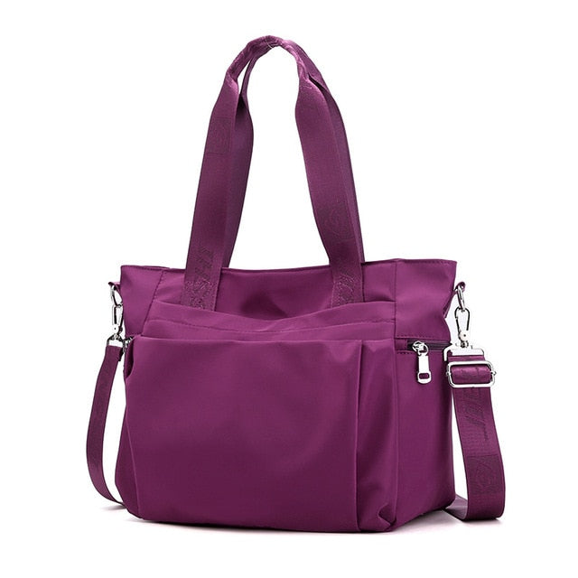 Women's Water-Resistant Tote Bag with Removable Strap