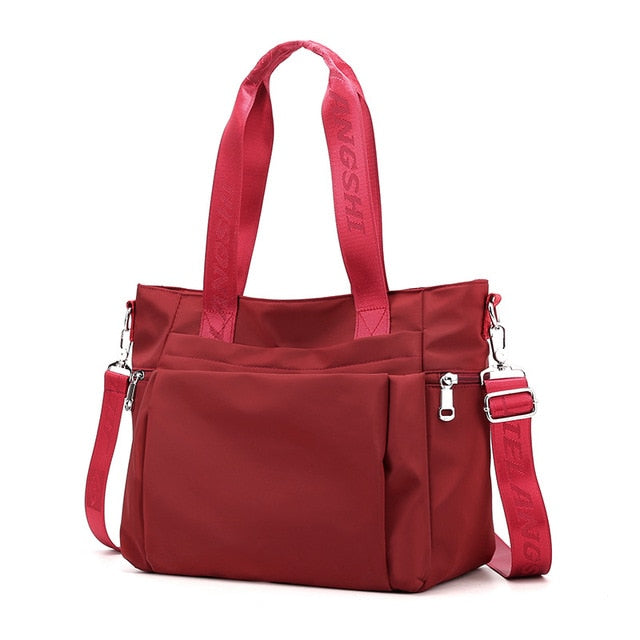 Women's Water-Resistant Tote Bag with Removable Strap