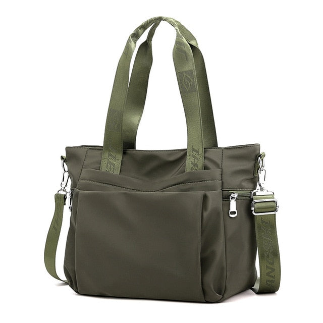 Women's Water-Resistant Tote Bag with Removable Strap