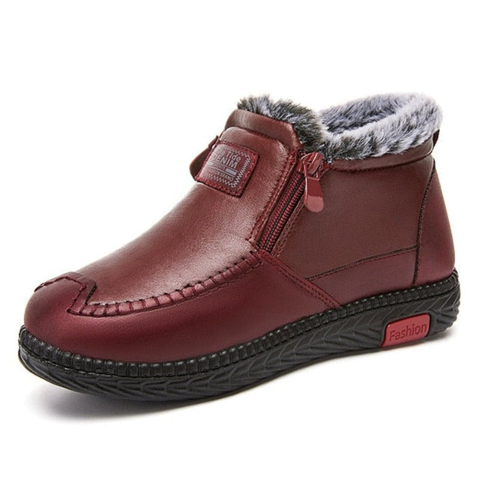 Women's Fur-Lined Ankle Boots with Arch Support