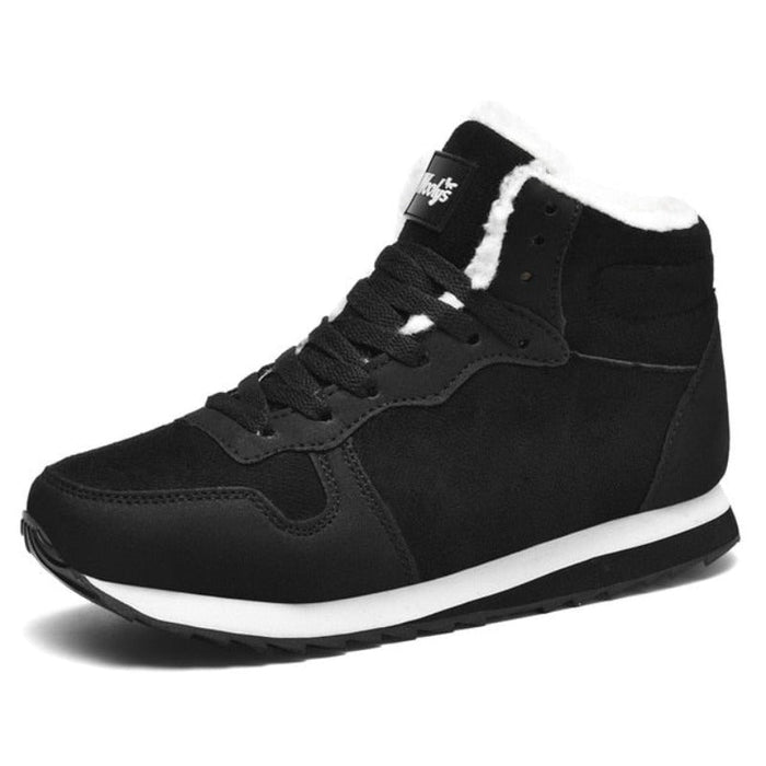 Women's Ankle Boots Lace-Up High Top Faux Fur Lined