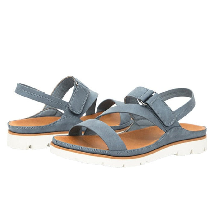 Women's Strappy Sandals with Buckle and Cushioned Sole