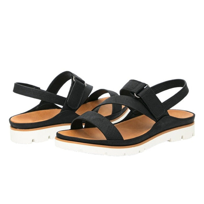 Women's Strappy Sandals with Buckle and Cushioned Sole