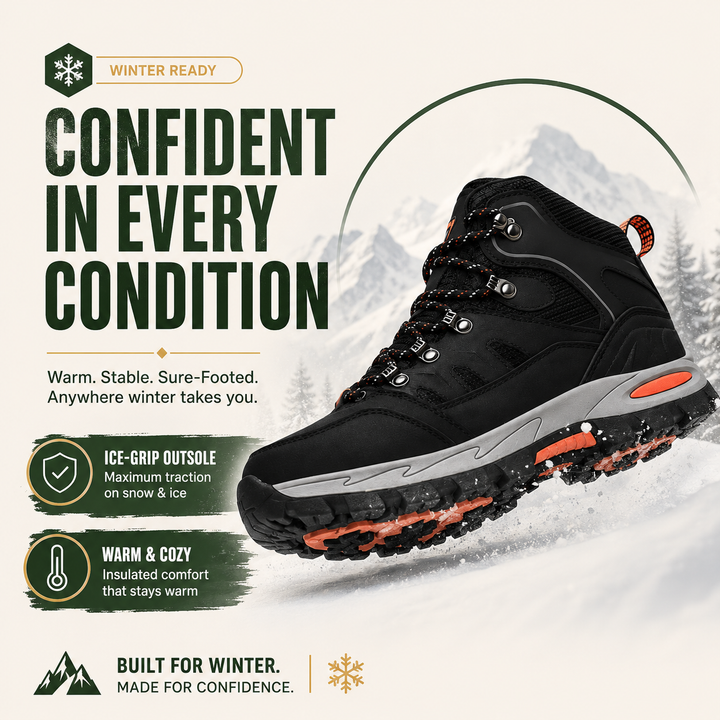 GlacierGrip Women’s Ski-Boot Hiking &amp; Trekking Boots