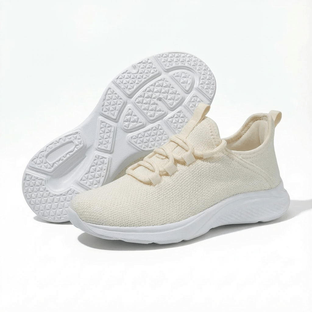 Wide Fit Ortho Comfort Trainers with Impact-Absorbing Sole