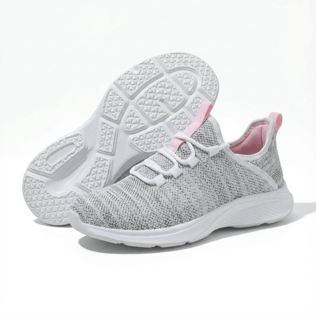 Wide Fit Ortho Comfort Trainers with Impact-Absorbing Sole