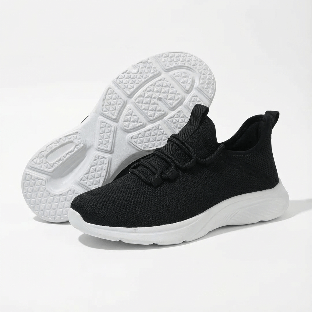 Wide Fit Ortho Comfort Trainers with Impact-Absorbing Sole