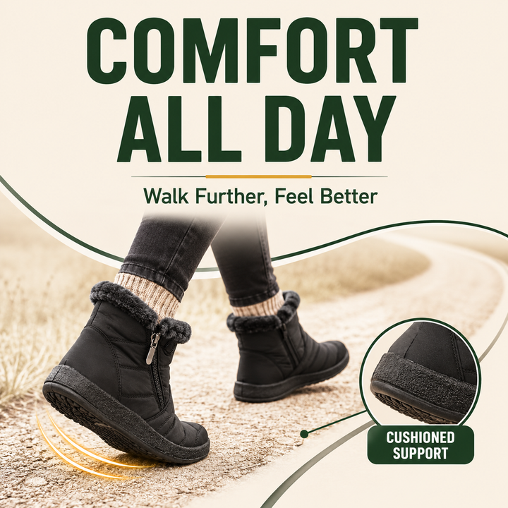 FrostTrek Women’s Waterproof Fleece-Lined Winter Boots