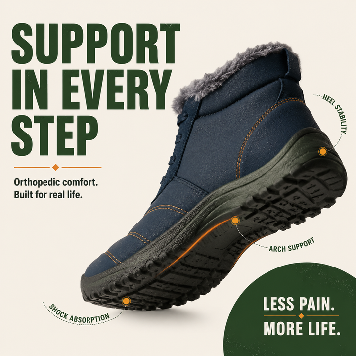 StrideCore Men’s Orthopedic Winter Boots