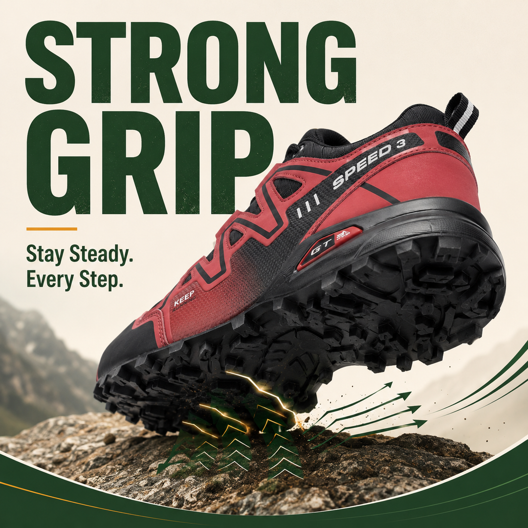 OrthoStride Obsidian — Orthopedic Hiking Shoes for Pain-Free Steps &amp; Natural Support (Unisex)