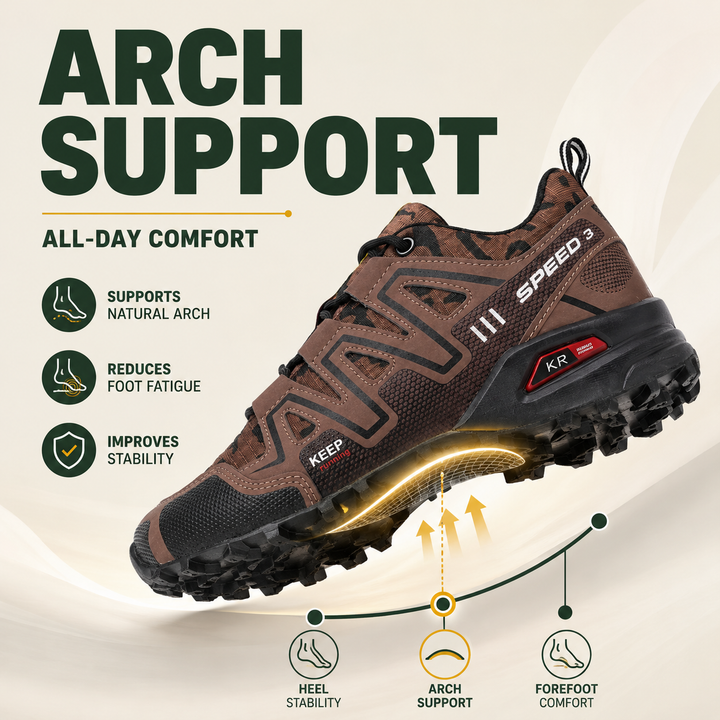 OrthoStride Terrain — Orthopedic Hiking Shoes for Pain-Free Steps &amp; Natural Support (Unisex)