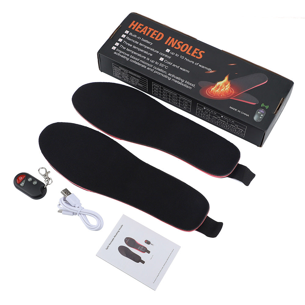 Heated insoles with remote control