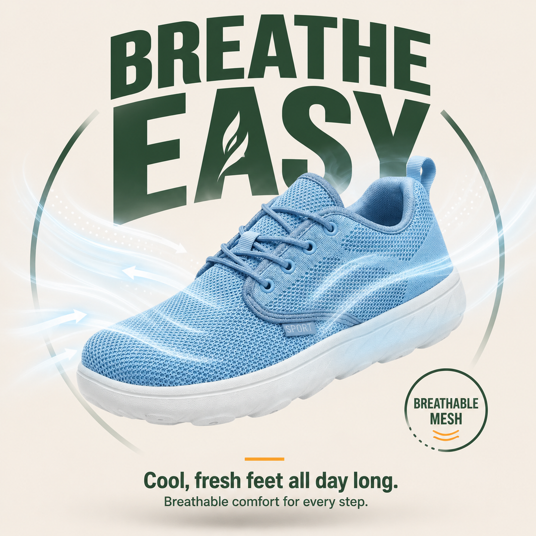SummitEase Men’s Wide-Toe Orthopedic Walking Shoes