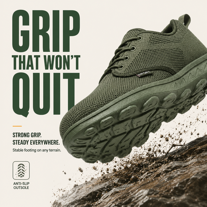 SummitEase Men’s Wide-Toe Orthopedic Walking Shoes