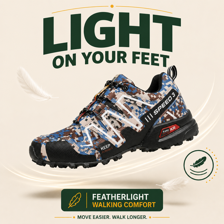 OrthoStride Terrain — Orthopedic Hiking Shoes for Pain-Free Steps &amp; Natural Support (Unisex)