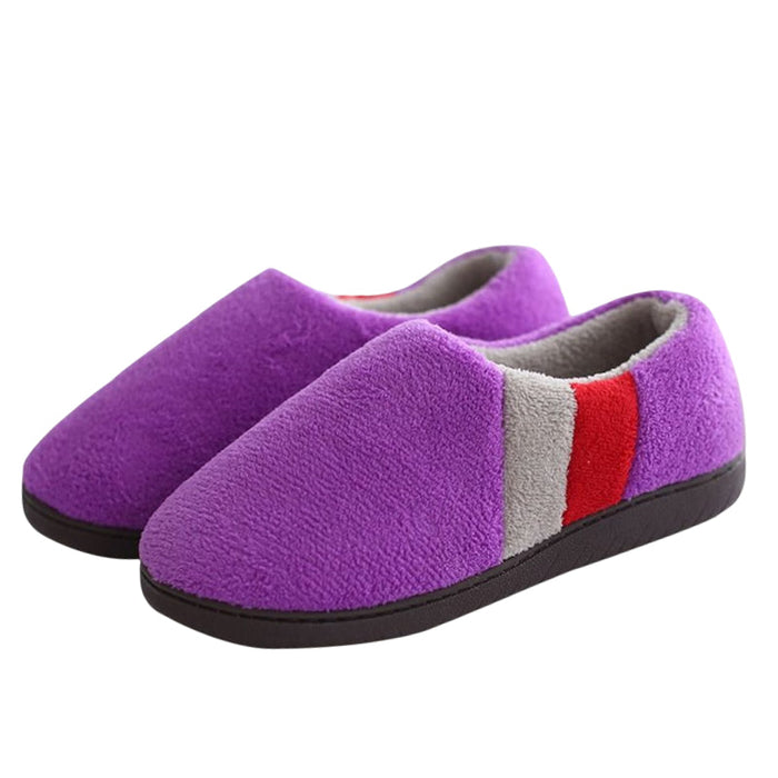 Men's Fleece House Slippers with Padded Footbed