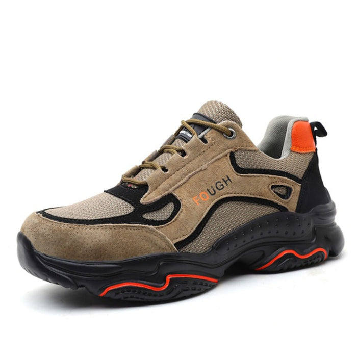 Men's Chunky Trainers with Thick Sole and Mesh Upper
