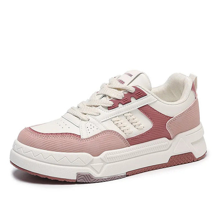 Women's Pink White Walking Trainers with Arch Support