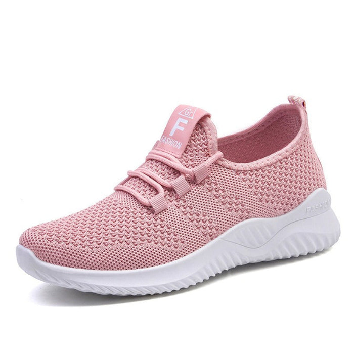 Women's Knit Trainers with Arch Support and Cushioned Sole