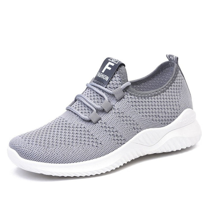Women's Knit Trainers with Arch Support and Cushioned Sole