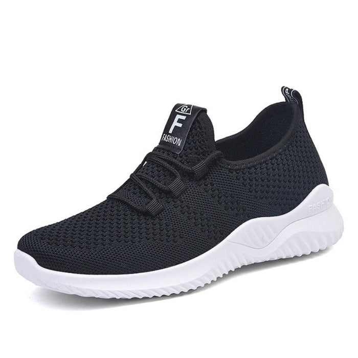 Women's Knit Trainers with Arch Support and Cushioned Sole