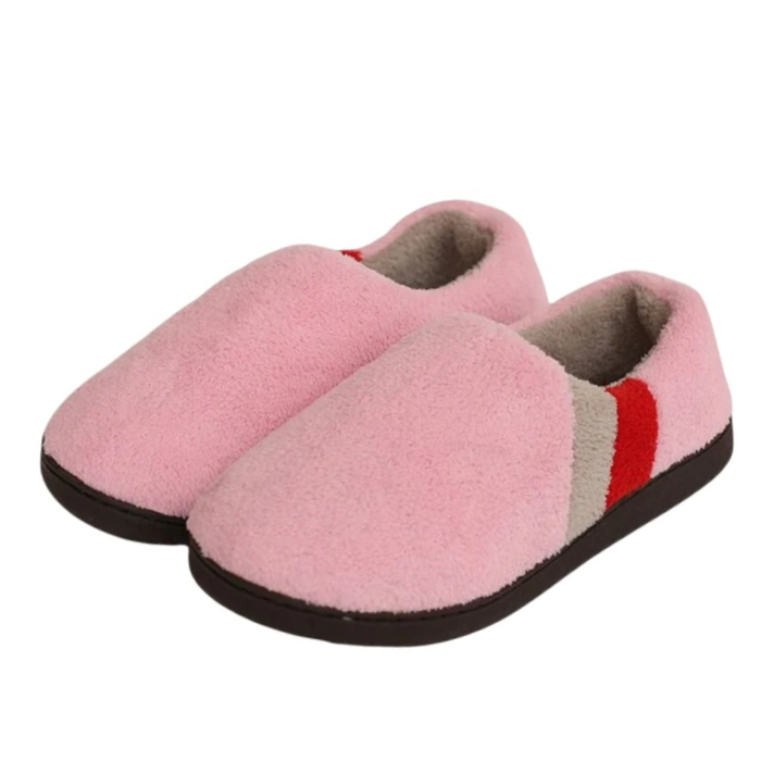 Men's Fleece House Slippers with Padded Footbed