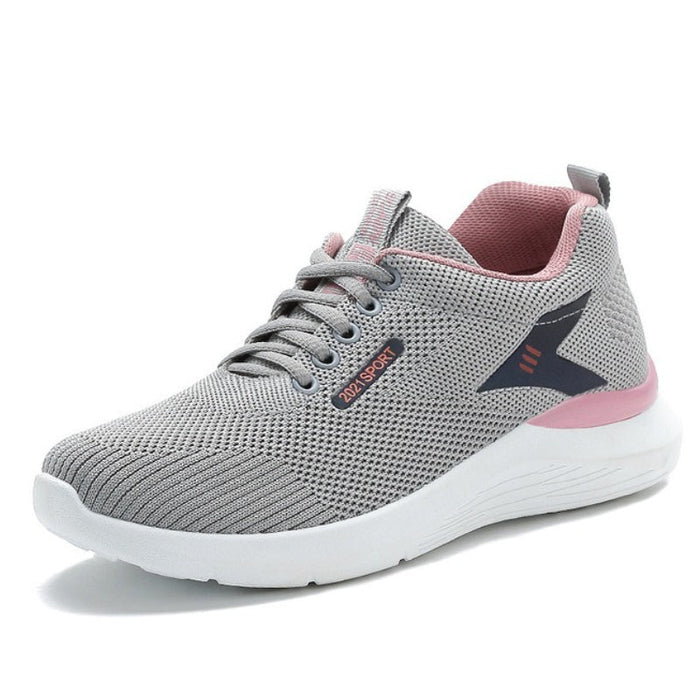 Women's Mesh Lace-Up Trainers with Arch Support