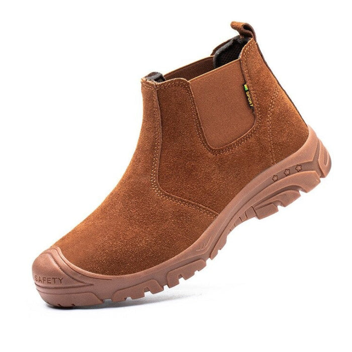 Men's Steel Toe Safety Ankle Boots Anti-Smash Work Boots