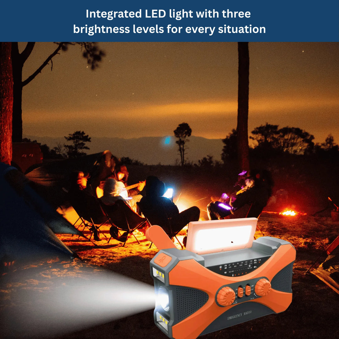 Multi‑Power Emergency Radio &amp; Light