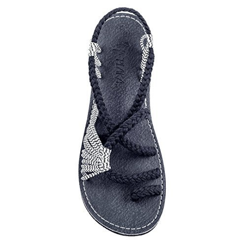 Women's Braided Strappy Sandals Lightweight Arch Support
