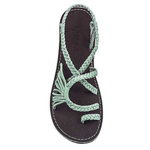 Women's Braided Strappy Sandals Lightweight Arch Support