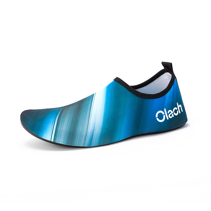 Barefoot Water Shoes Tropical Print Slip-On Design