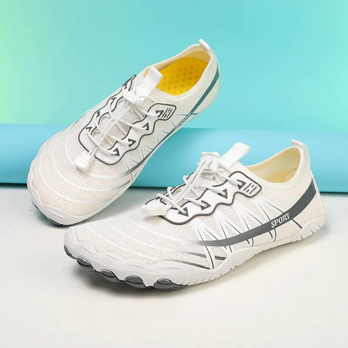 Barefoot Trainers with Quick-Lace System and Wide Toe Box